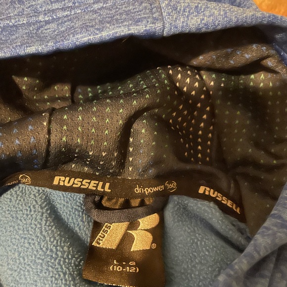 Russell Dri Power Kids Hooded Large Sweater . - Picture 10 of 12